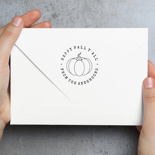 Happy Fall Y'all Pumpkin Permastempel (Von Creator hochgeladen)