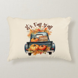Happy Fall Y'all - Rustikaler LKW mit Pumpkins Dekokissen