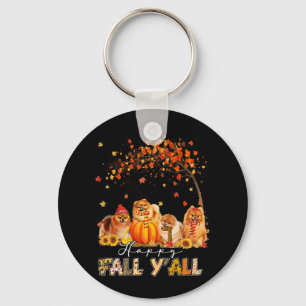 Happy Fall Yall Spitz Herbst Lover Pumpkins H Schlüsselanhänger