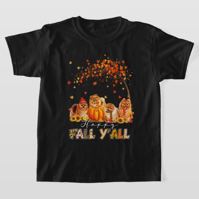 Happy Fall Yall Spitz Herbst Lover Pumpkins H T-Shirt (Ablage )