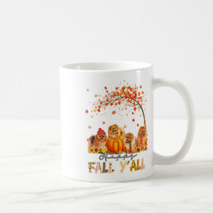 Happy Fall Y'all Spitz Herbst Lover Pumpkins Kaffeetasse