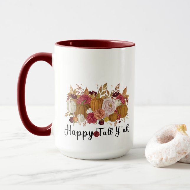 Happy Fall Y'all Tasse (Mit Donut)