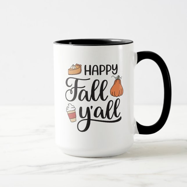 Happy Fall Y'all Tasse (Rechts)
