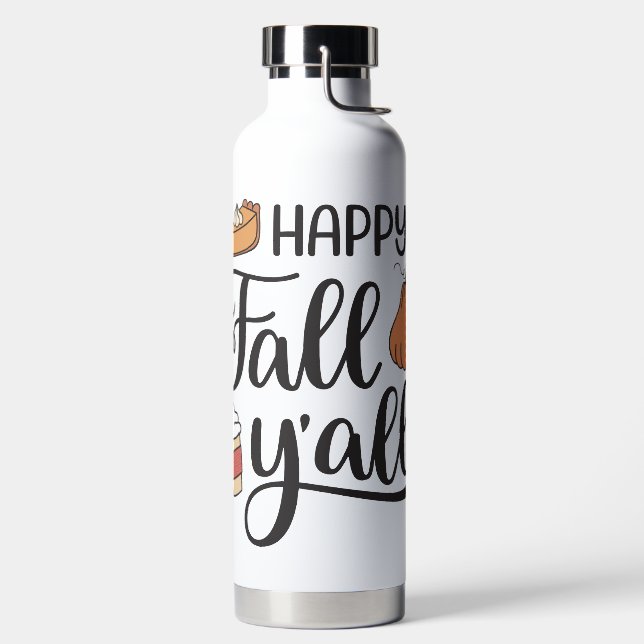 Happy Fall Y'all Trinkflasche (links)
