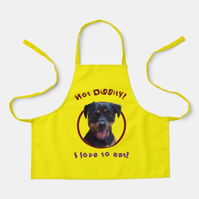 Happy Familienliebhaber Rottweiler Schürze (Vorderseite)