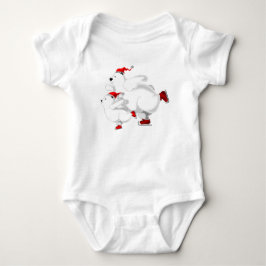 Happy Family Bears Baby Bodysuit - Weihnachten Strampler