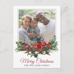 Happy Family Christmas Foto Feiertagspostkarte
