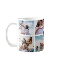 Happy Family Foto Collage Tasse - Individuell anpa