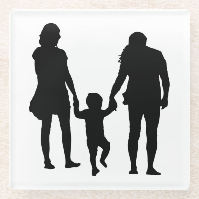 HAPPY FAMILY GLASUNTERSETZER (Vorderseite)