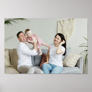 Happy Family Personalisiertes Custom Foto Poster