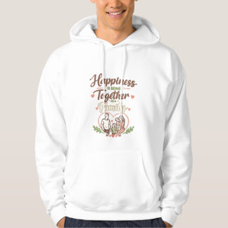 Happy family quote hoodie design