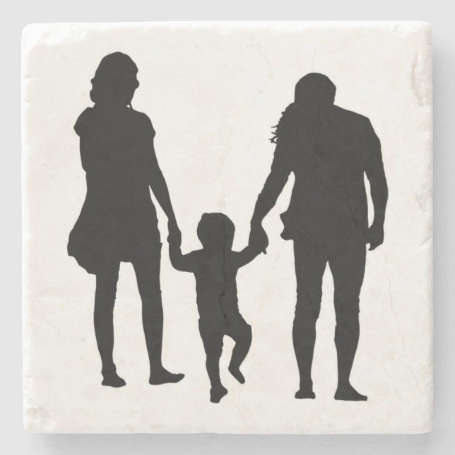 HAPPY FAMILY STEINUNTERSETZER (Vorderseite)