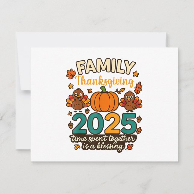 Happy Family Thanksgiving Together 2025 (Vorderseite)