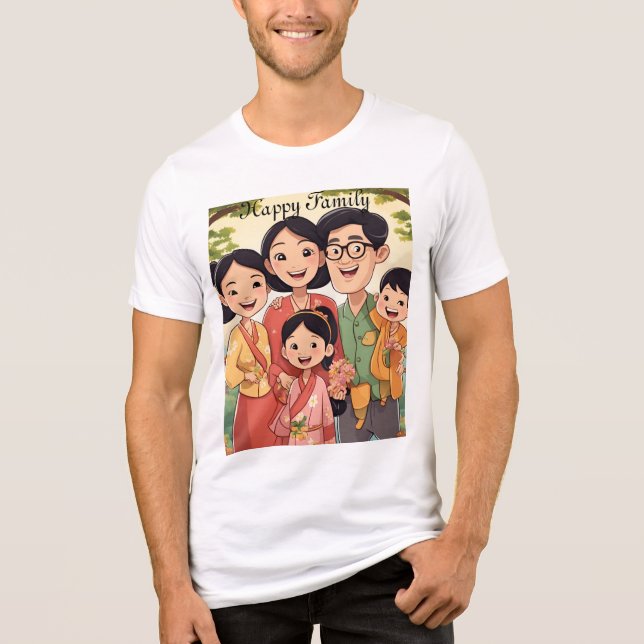 Happy Family Tri-Blend Shirt (Vorderseite)