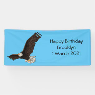 Happy-Fan Glatze Cartoon Illustration Banner