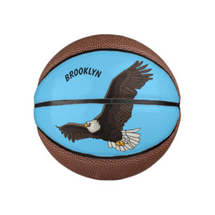 Happy-Fan Glatze Cartoon Illustration Mini Basketball