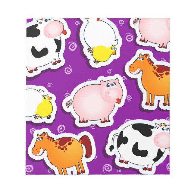 Happy Farm Hintergrund, Notizblock (Vorderseite)