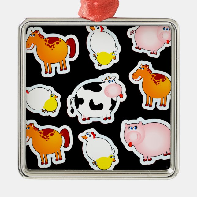 Happy Farm Hintergrund, Ornament (Vorne)