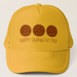 Happy Fasnacht Fastnacht Day Donut Doughnut Hat Truckerkappe