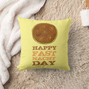 Happy Fasnacht Fastnacht Day Oaster Lent Donut Kissen