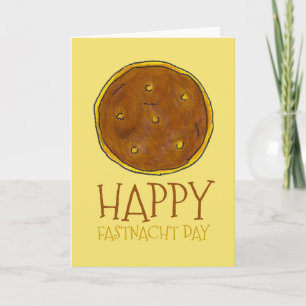 Happy Fasnacht Fastnacht Day PA Dutch Donut Lent Karte