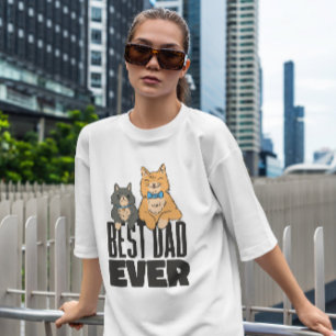 Happy Father and Son Cats T-Shirt
