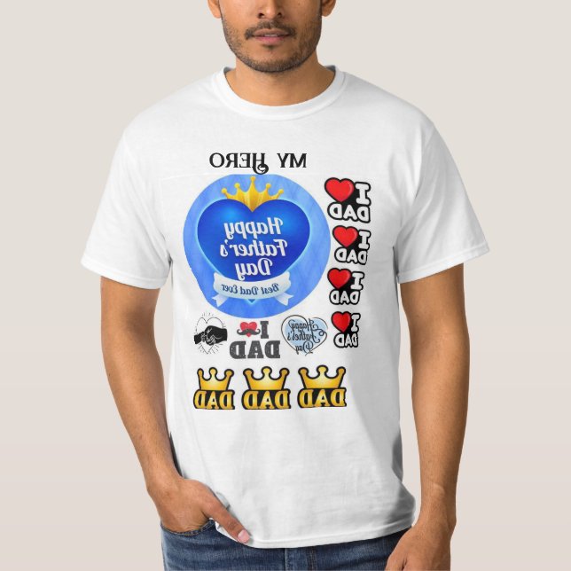 Happy Father Day Best Papa je T-Shirt (Vorderseite)