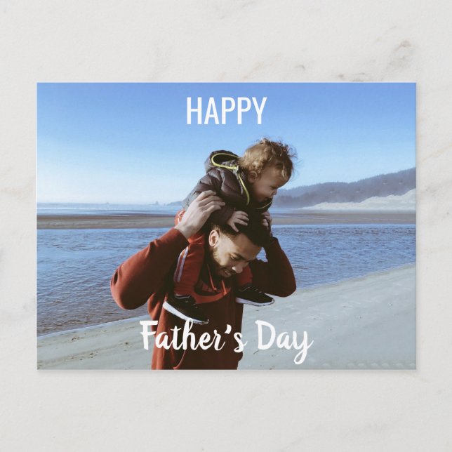 Happy Father Day Postcard Postkarte (Vorderseite)