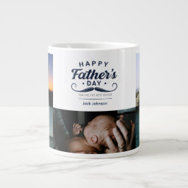 Happy Father’s Day Mustache Tribute Design Jumbo-Tasse