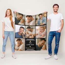 Happy Father’s Day Photo | Personalized Dad Eve Fleecedecke
