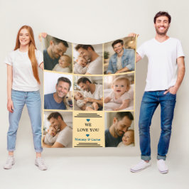 Happy Father’s Day Photo | Personalized Dad Eve Fleecedecke