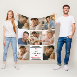 Happy Father’s Day Photo | Personalized Dad Eve Fleecedecke