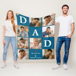 Happy Father’s Day Photo | Personalized Dad Ever Fleecedecke