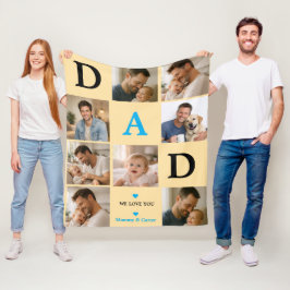 Happy Father’s Day Photo | Personalized Dad Ever Fleecedecke