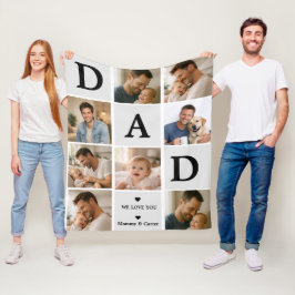 Happy Father’s Day Photo | Personalized Dad Ever Fleecedecke