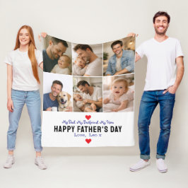 Happy Father’s Day Photo | Personalized Dad Ever Fleecedecke