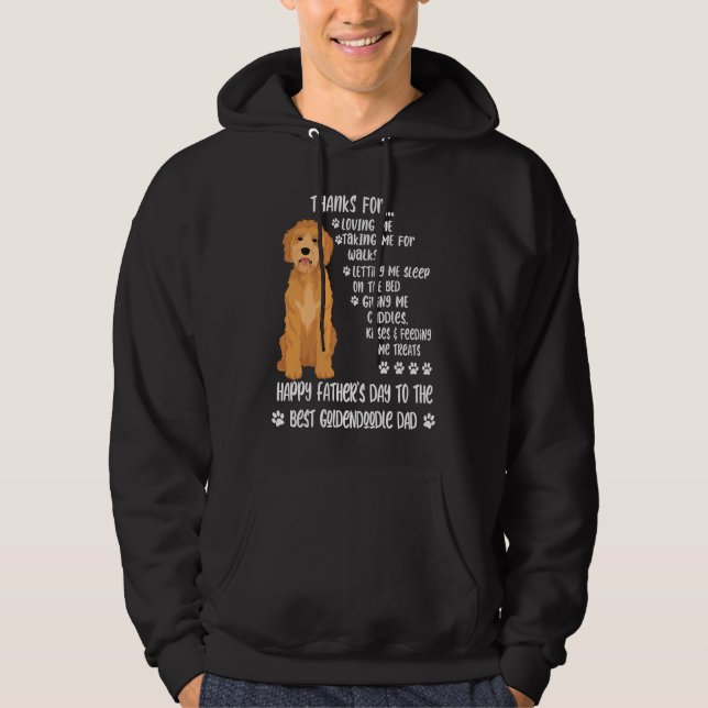 Happy Father's Day 2021 Goldendoodle Dad dog Hoodie (Vorderseite)