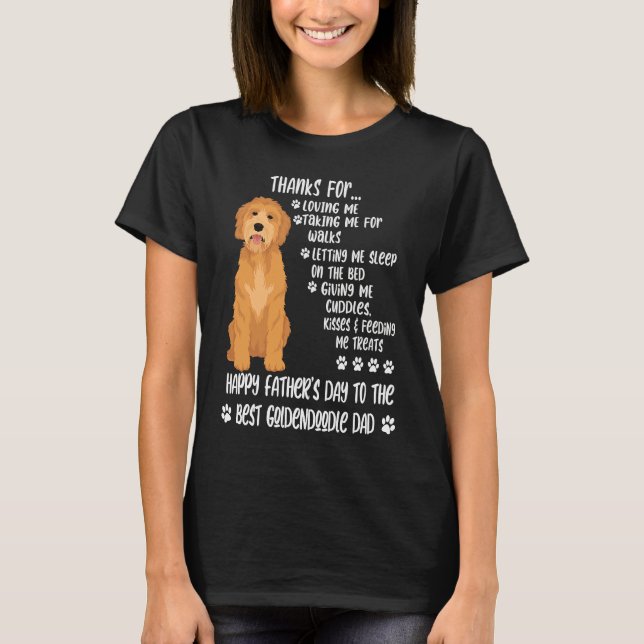 Happy Father's Day 2021 Goldendoodle Dad dog T-Shirt (Vorderseite)
