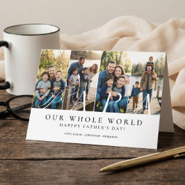 Happy Father's Day Best Papa Ever Photo Collage Karte