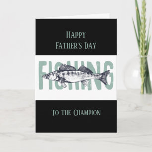 Happy Father's Day Black Sports Car Karte