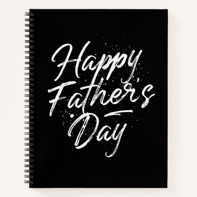 Happy Father's Day Blank Sketchbook Notizbuch (Vorderseite)