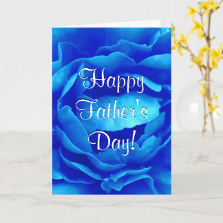 Happy Father's Day Blue Rose II Karte