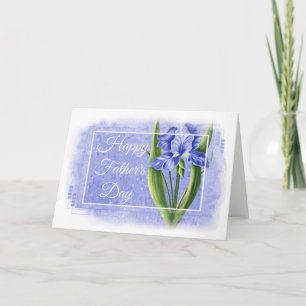 Happy Father's Day Card - Blue Iris d1 Karte