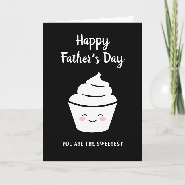 Happy Father's Day Card mit niedlichem Kawaii cupc Karte (Vorderseite)