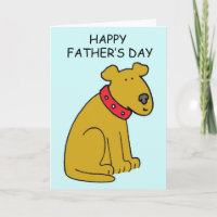 Happy Father's Day Cartoon Dog