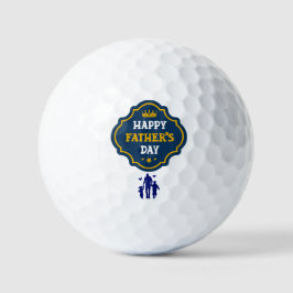 Happy Father's Day Crown & Kids - Eine königliche Golfball