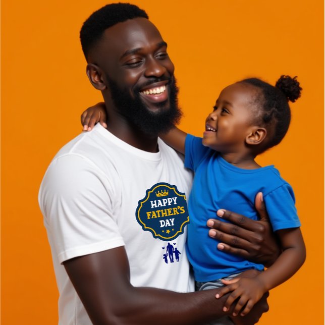 Happy Father's Day Crown & Kids - Eine königliche  T-Shirt (Von Creator hochgeladen)