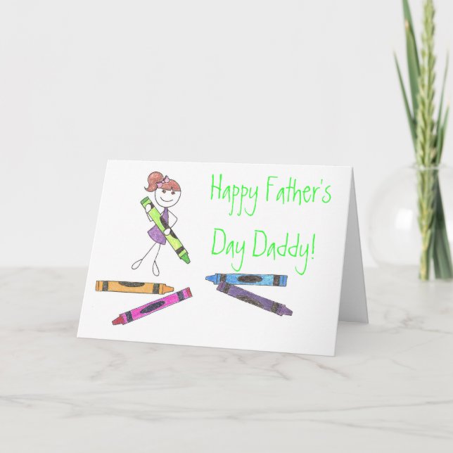 Happy Father's Day Daddy! Card Karte (Vorderseite)