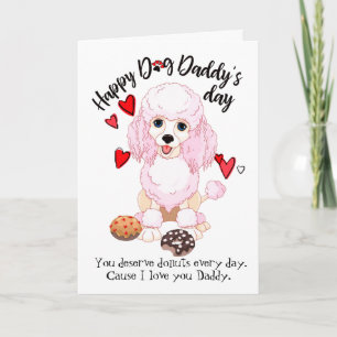 Happy Father's Day from your Loving Poodle Card Karte