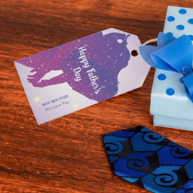 Happy Father's Day Galaxy Geschenktag Geschenkanhänger (Von Creator hochgeladen)